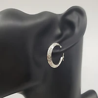 Sterling Silver Hoop Earrings 23mm