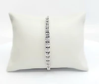 Sterling Silver & Cubic Zirconia Bracelet 7"