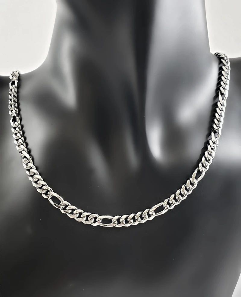 925 Sterling Silver 4.8mm Rhodium Plated Miami Cuban Figaro