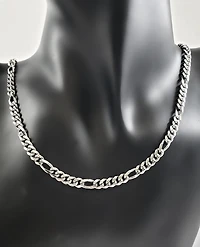 925 Sterling Silver 4.8mm Rhodium Plated Miami Cuban Figaro