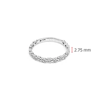 10K White Gold 0.065cttw Diamond Paw Print Ring, size 6.5