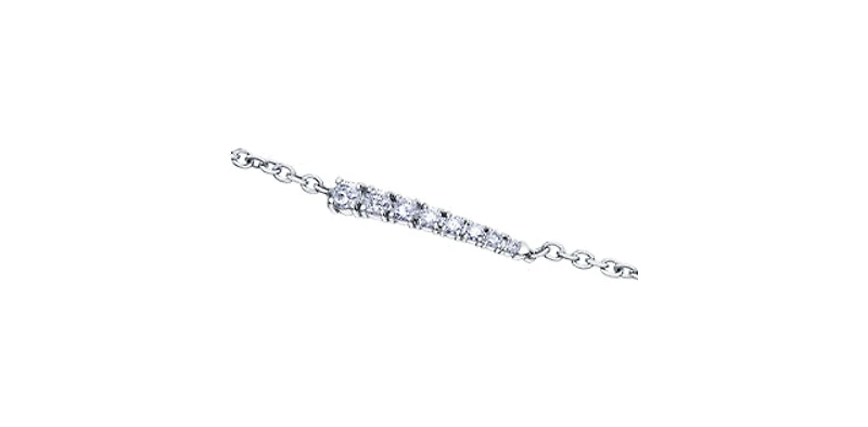 14K White Gold 0.34cttw Canadian Diamond Tennis Bracelet