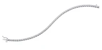 10K White Gold Diamond 1.00cttw round cut Tennis Bracelet