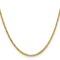 14K Gold 2.0mm Byzantine Chain - /