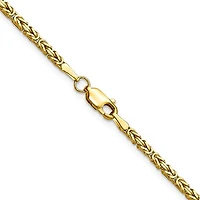 14K Gold 2.0mm Byzantine Chain - /
