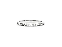 14K White Gold 0.40cttw Diamond Eternity Ring, size 6
