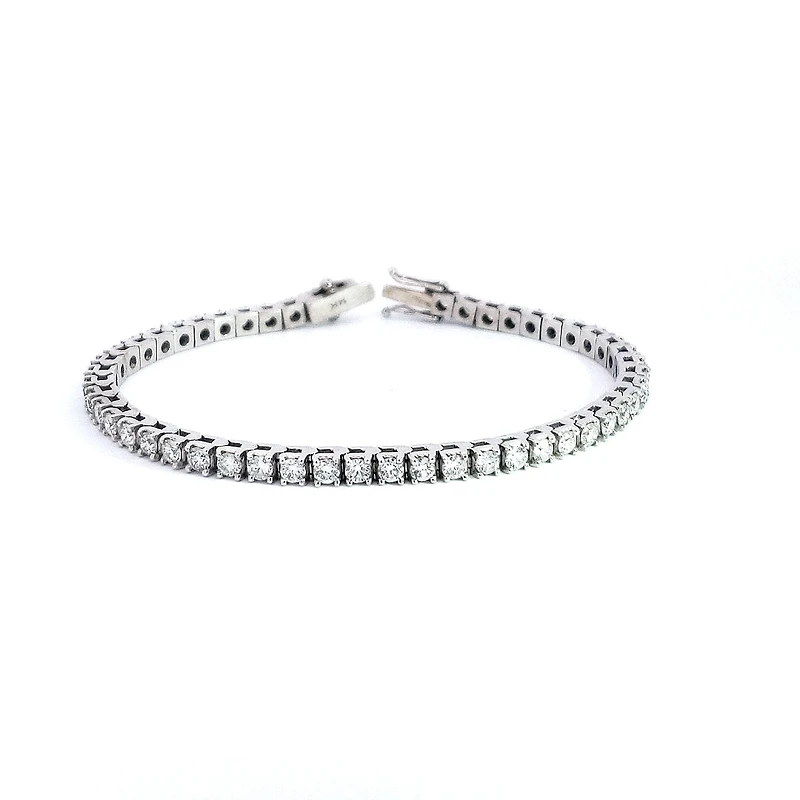 14K White Gold 4.60cttw Diamond Tennis Bracelet, 7"