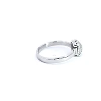 14K White Gold 0.35ctts Diamond Ring - /