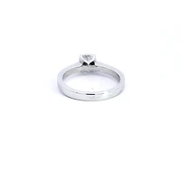 14K White Gold 0.94cttw Round Brilliant Cut Diamond Engagement Ring