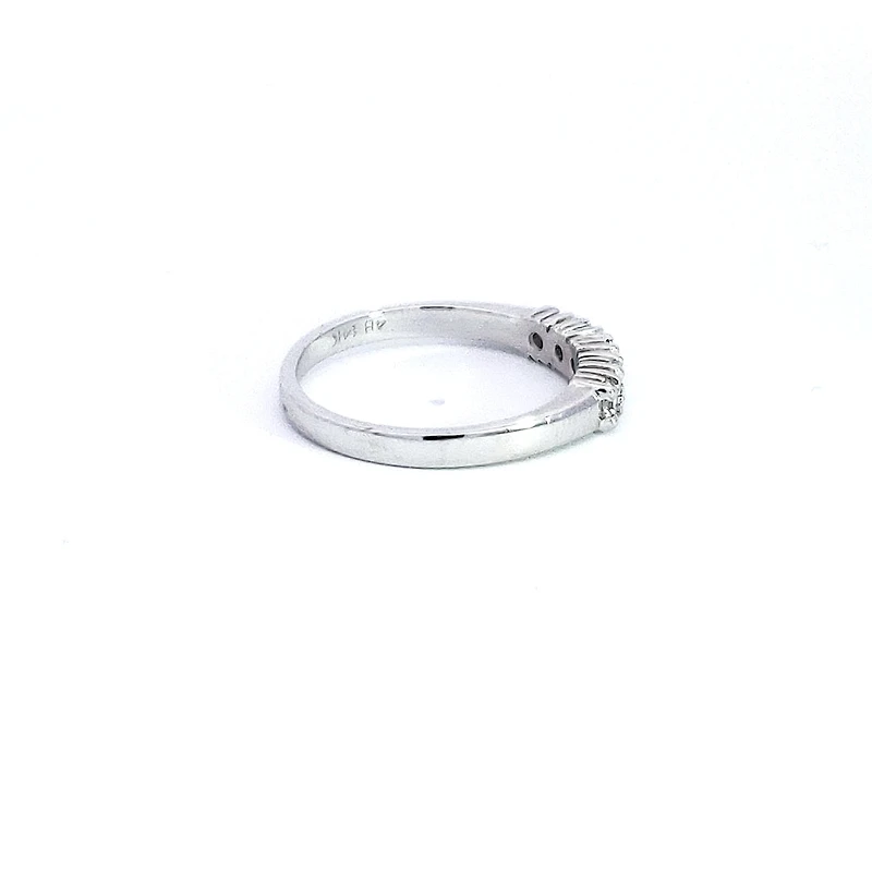 14K White Gold 0.33cttw Diamond Ring, size 6.5