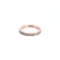 14K Rose Gold 0.40cttw Diamond Eternity Ring, size 6