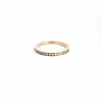 14K Yellow Gold 0.40cttw Diamond Eternity Ring, size 6