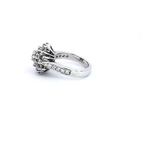 14K White Gold 1.95cttw Diamond Ring, size 6.5