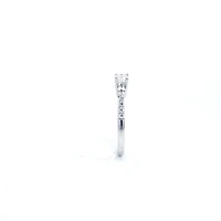 14K White Gold 0.42cttw Round Brilliant Cut Diamond Engagement Ring