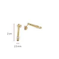 10K Yellow Gold 0.14cttw Canadian Diamond Line Dangle/Drop Earrings