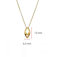 10K Yellow Gold 0.066cttw Canadian Diamond Necklace, 18"