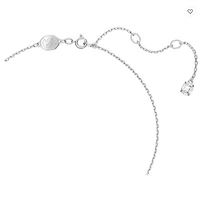 Swarovski Constella/Una pendant, Round cut, Pavé, White, Rhodium plated - 5636264