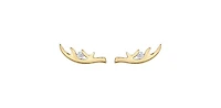 10K Yellow Gold 0.04cttw Canadian Diamond Stud Earrings