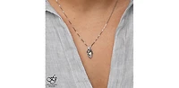 Sterling Silver 0.04cttw Canadian Diamond Necklace, 18"