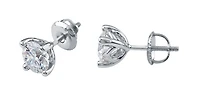 14K White Gold 0.50cttw Round Cut Canadian Diamond Stud Earrings