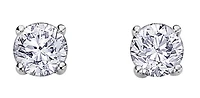 14K White Gold 0.25cttw Canadian Diamond Earrings