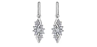 10K White Gold 0.50cttw Diamond Earrings