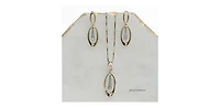 10K Yellow and White 0.15cttw Diamond Dangle Earrings