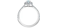 14K Gold 0.84cttw Lab Grown Oval Diamond Engagement Ring - / 4