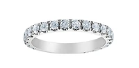 14K White Gold 0.50cttw Lab Grown Diamond Band