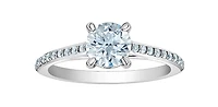 14K Gold 1.23cttw Lab Grown Diamond Engagement Ring - carat / 4.5