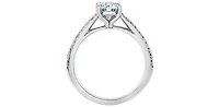 14K Gold 1.23cttw Lab Grown Diamond Engagement Ring - carat / 4.5