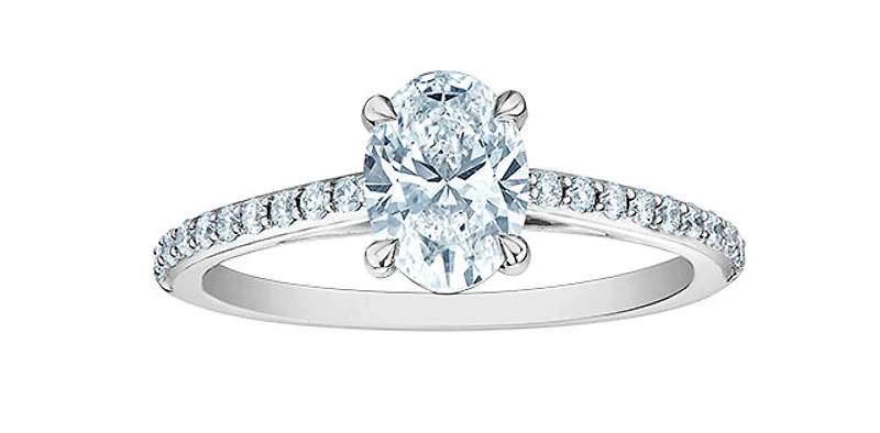 14K Gold 1.20cttw Lab Grown Diamond Engagement Ring, 6.5 - /
