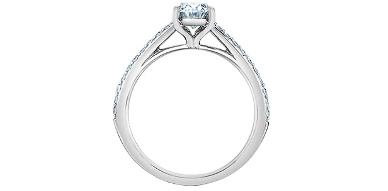 14K Gold 1.20cttw Lab Grown Diamond Engagement Ring, 6.5 - /