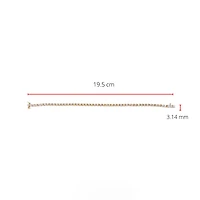 10K Yellow Gold 0.50cttw Diamond Tennis Bracelet, 7"