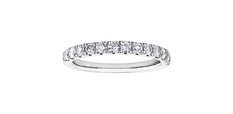 10k White Gold 1.50cttw Diamond Pave Ring, size 6.5