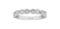 14K White Gold 0.40cttw Canadian Diamond Infinity Ring