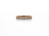 10K Rose & White Gold 0.30cttw Diamond Band, size 6.5