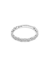 10K White Gold 0.065cttw Diamond Paw Print Ring, size 6.5