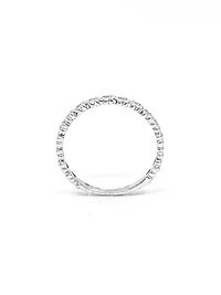 10K White Gold 0.065cttw Diamond Paw Print Ring, size 6.5