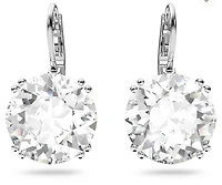 Swarovski Millenia drop earrings, Round cut, White, Rhodium plated 5628351/5689712 (SS)