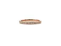 10K Rose Gold 0.15cttw Round Cut Diamond Ring - 4.5