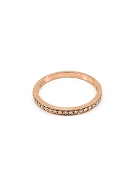10K Rose Gold 0.15cttw Round Cut Diamond Ring - 4.5