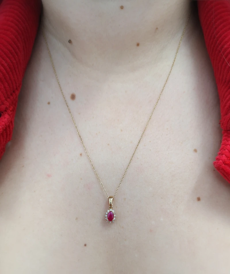 Ruby and Diamond Necklace