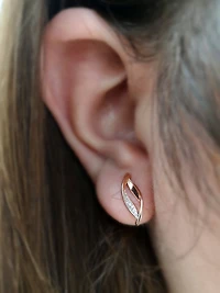 Rose Gold Diamond Earrings