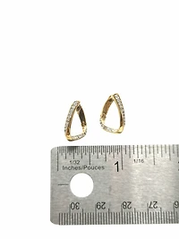 10K Yellow Gold 0.18cttw Diamond Earrings