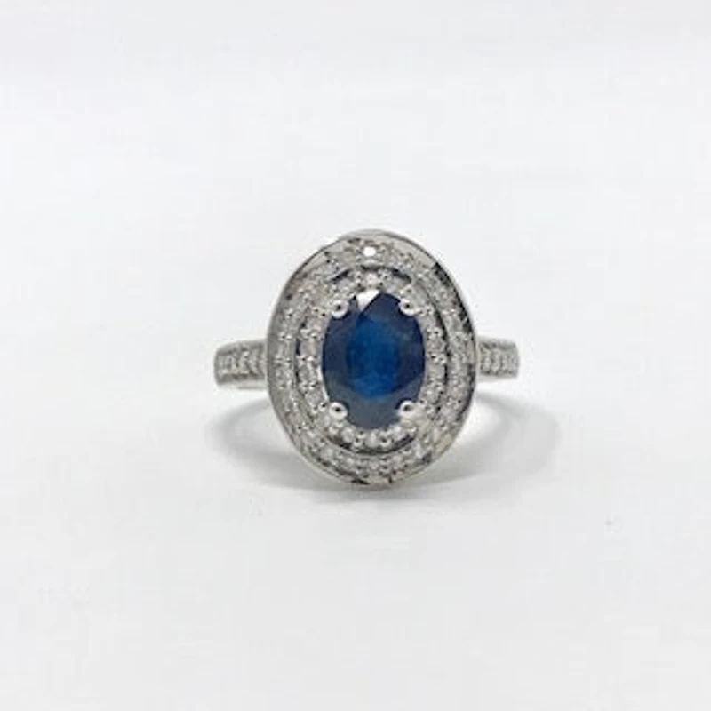 Sapphire and Diamond Ring - 4.5