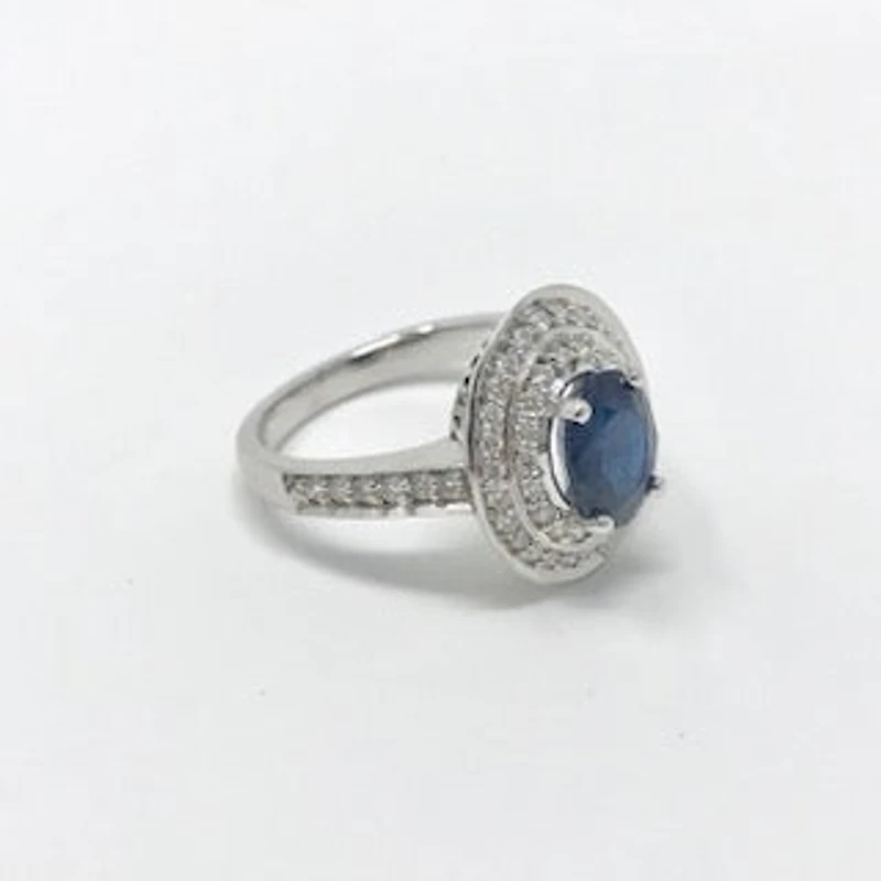 Sapphire and Diamond Ring - 4.5