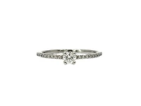10K White Gold 0.30cttw Canadian Diamond Engagement Ring - / 4.5