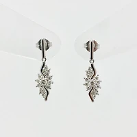 10K White Gold 0.50cttw Diamond Earrings