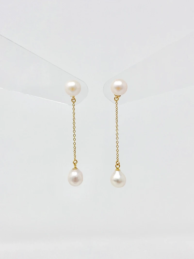 Cultured Pearl Dangle Earrings